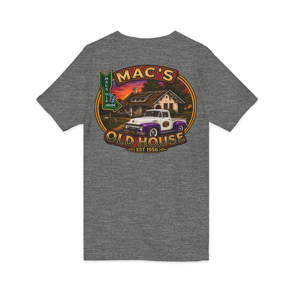 Mac’s Old House Vintage Truck V-Neck Tee