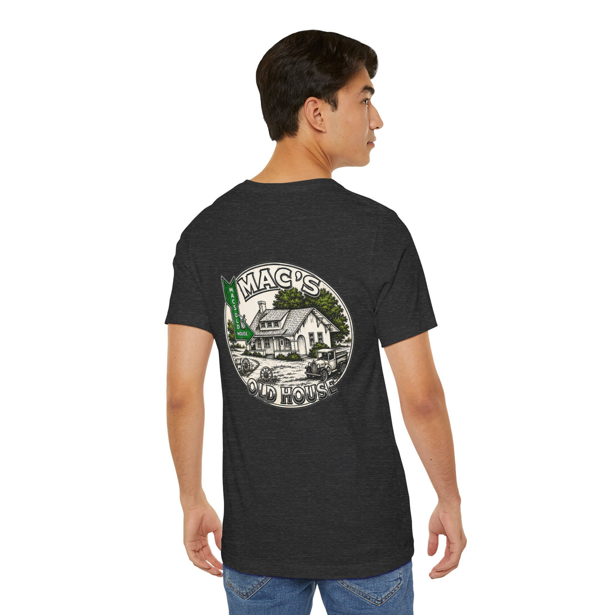 Mac's Old House Tee — Vintage Country House Graphic T-Shirt
