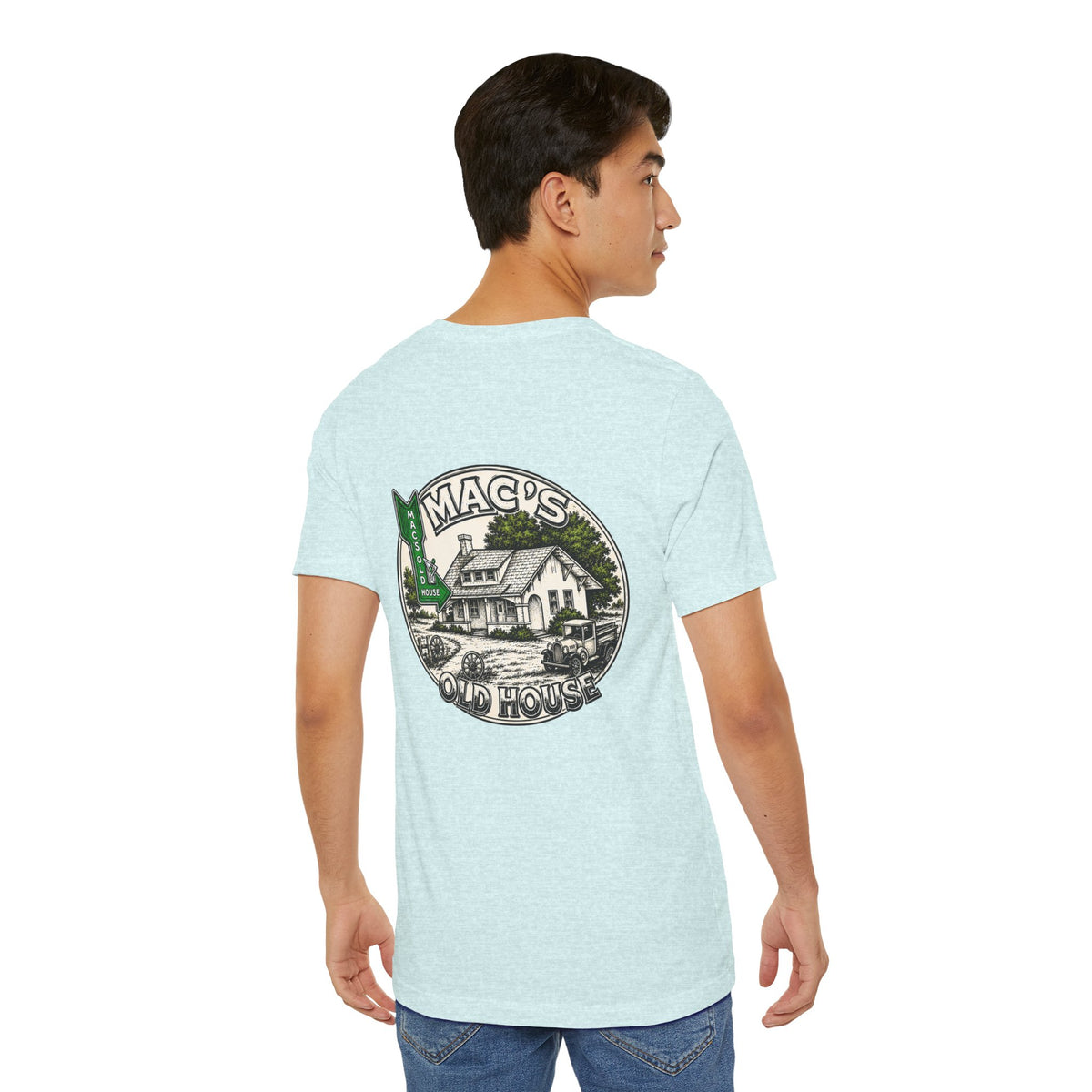 Mac's Old House Tee — Vintage Country House Graphic T-Shirt