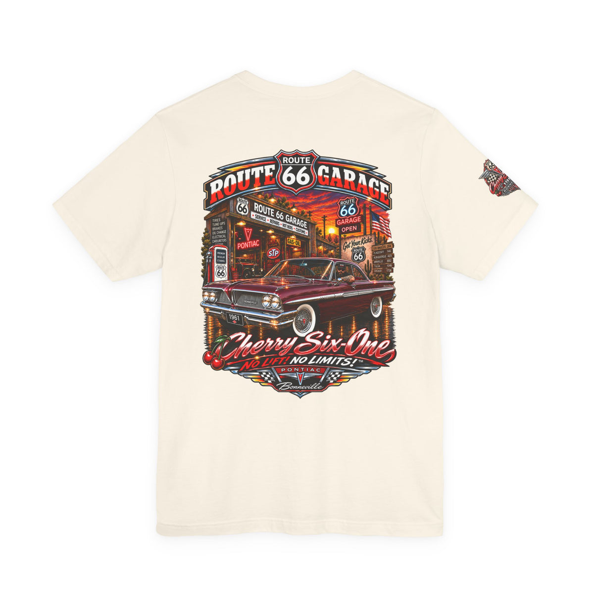 Cherry Six-One | 1961 Pontiac Bonneville Route 66 Garage Tee
